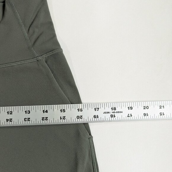 Lululemon Align High Rise Wide Leg Crop Yoga Pants Size 6 Sage Green - Picture 6 of 9